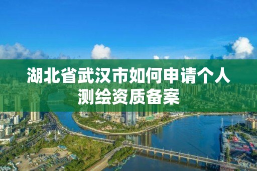 湖北省武汉市如何申请个人测绘资质备案