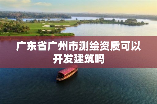 广东省广州市测绘资质可以开发建筑吗