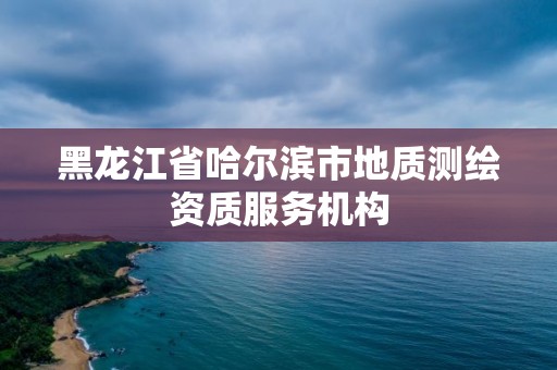 黑龙江省哈尔滨市地质测绘资质服务机构