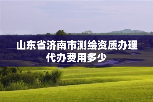 山东省济南市测绘资质办理代办费用多少