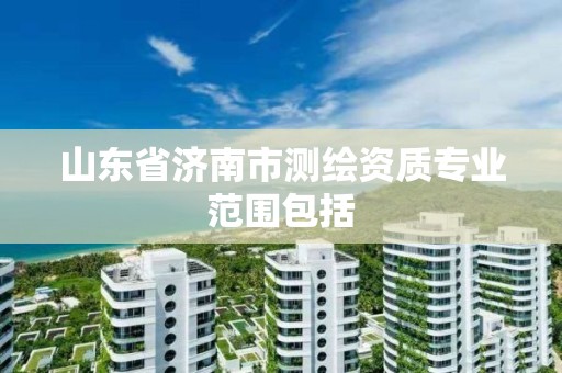 山东省济南市测绘资质专业范围包括