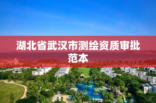 湖北省武汉市测绘资质审批范本 湖北省武汉市测绘资质审批范本