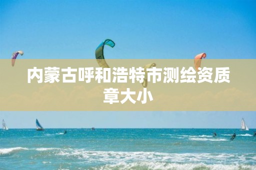 内蒙古呼和浩特市测绘资质章大小