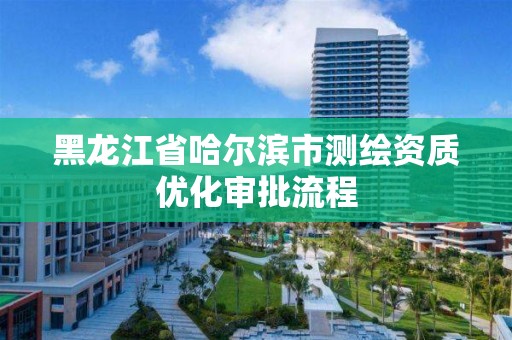 黑龙江省哈尔滨市测绘资质优化审批流程