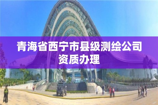 青海省西宁市县级测绘公司资质办理