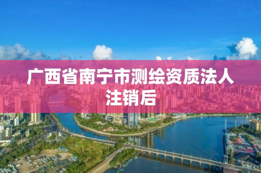 广西省南宁市测绘资质法人注销后