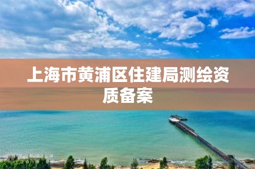 上海市黄浦区住建局测绘资质备案