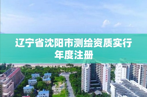 辽宁省沈阳市测绘资质实行年度注册