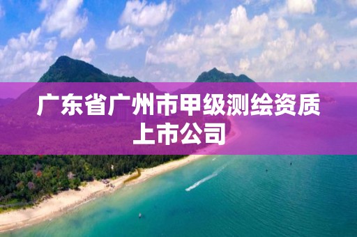 广东省广州市甲级测绘资质上市公司