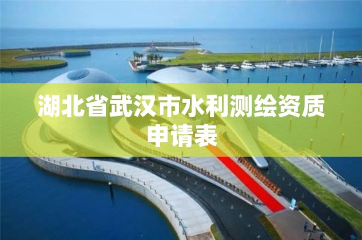 湖北省武汉市水利测绘资质申请表