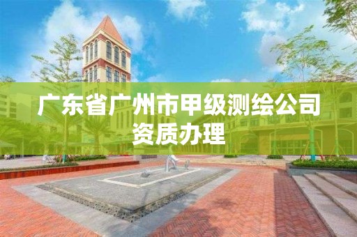 广东省广州市甲级测绘公司资质办理