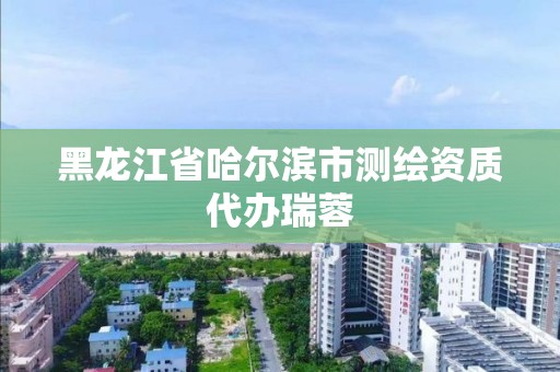 黑龙江省哈尔滨市测绘资质代办瑞蓉