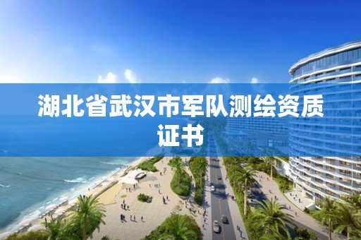 湖北省武汉市军队测绘资质证书