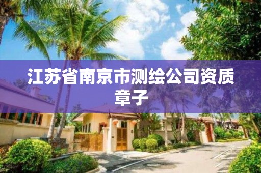 江苏省南京市测绘公司资质章子