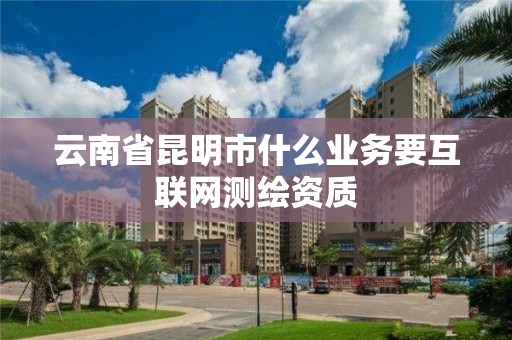 云南省昆明市什么业务要互联网测绘资质