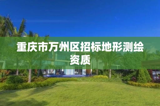 重庆市万州区招标地形测绘资质 重庆市万州区招标地形测绘资质