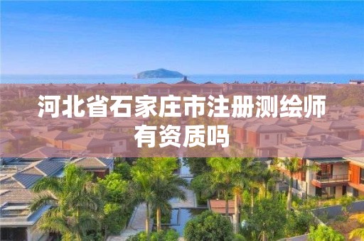 河北省石家庄市注册测绘师有资质吗