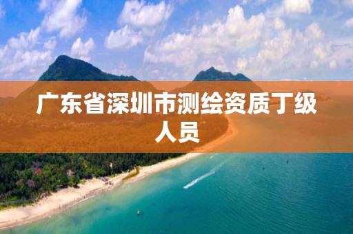 广东省深圳市测绘资质丁级人员