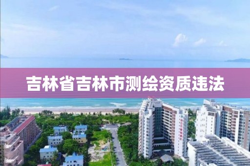 吉林省吉林市测绘资质违法