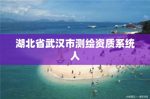 湖北省武汉市测绘资质系统人