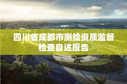 四川省成都市测绘资质监督检查自述报告