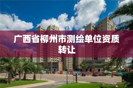 广西省柳州市测绘单位资质转让