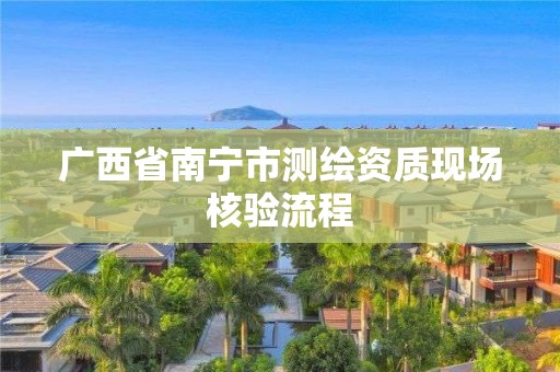 广西省南宁市测绘资质现场核验流程