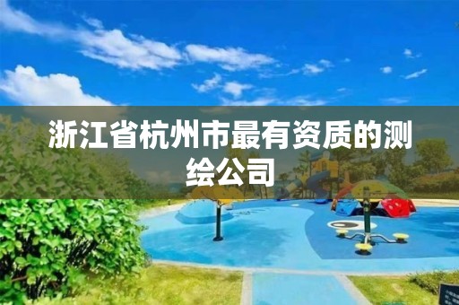 浙江省杭州市最有资质的测绘公司