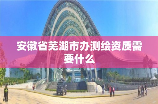 安徽省芜湖市办测绘资质需要什么