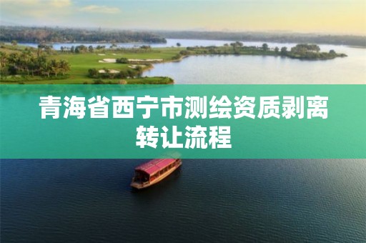 青海省西宁市测绘资质剥离转让流程