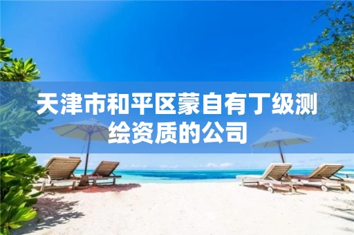 天津市和平区蒙自有丁级测绘资质的公司 天津市和平区蒙自有丁级测绘资质的公司