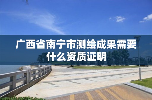 广西省南宁市测绘成果需要什么资质证明