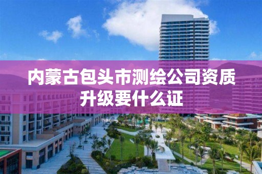 内蒙古包头市测绘公司资质升级要什么证