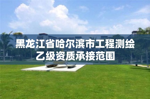 黑龙江省哈尔滨市工程测绘乙级资质承接范围