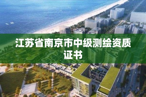 江苏省南京市中级测绘资质证书