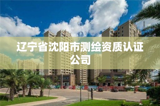 辽宁省沈阳市测绘资质认证公司