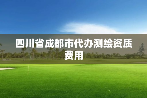 四川省成都市代办测绘资质费用