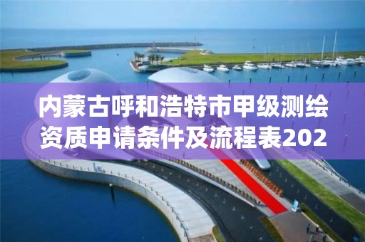 内蒙古呼和浩特市甲级测绘资质申请条件及流程表2023(实时/更新中)