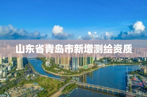 山东省青岛市新增测绘资质