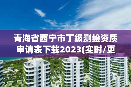 青海省西宁市丁级测绘资质申请表下载2023(实时/更新中)