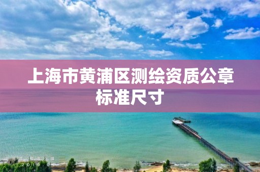 上海市黄浦区测绘资质公章标准尺寸