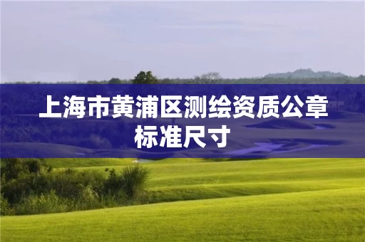 上海市黄浦区测绘资质公章标准尺寸 上海市黄浦区测绘资质公章标准尺寸