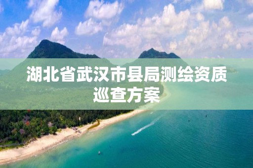 湖北省武汉市县局测绘资质巡查方案