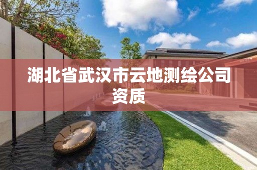 湖北省武汉市云地测绘公司资质