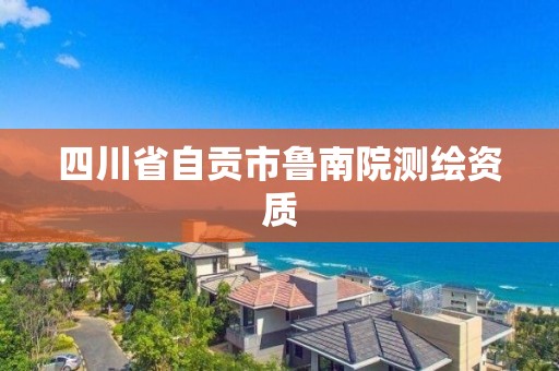 四川省自贡市鲁南院测绘资质