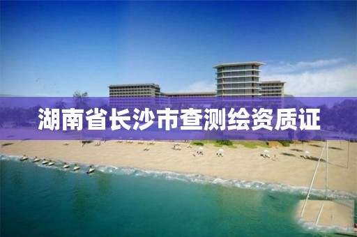 湖南省长沙市查测绘资质证