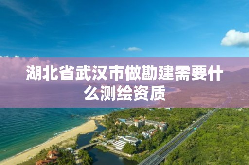 湖北省武汉市做勘建需要什么测绘资质