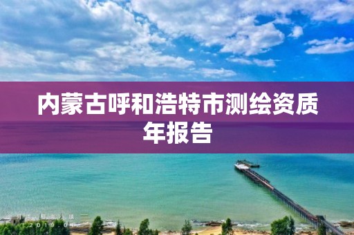 内蒙古呼和浩特市测绘资质年报告