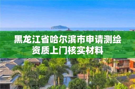 黑龙江省哈尔滨市申请测绘资质上门核实材料 黑龙江省哈尔滨市申请测绘资质上门核实材料