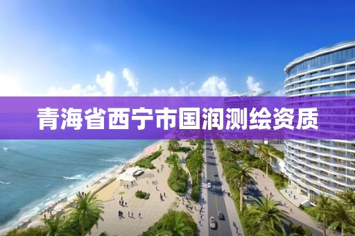 青海省西宁市国润测绘资质